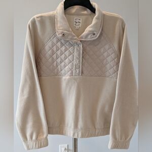 Hippie Rose Polar Fleece Quilted Quarter Snap